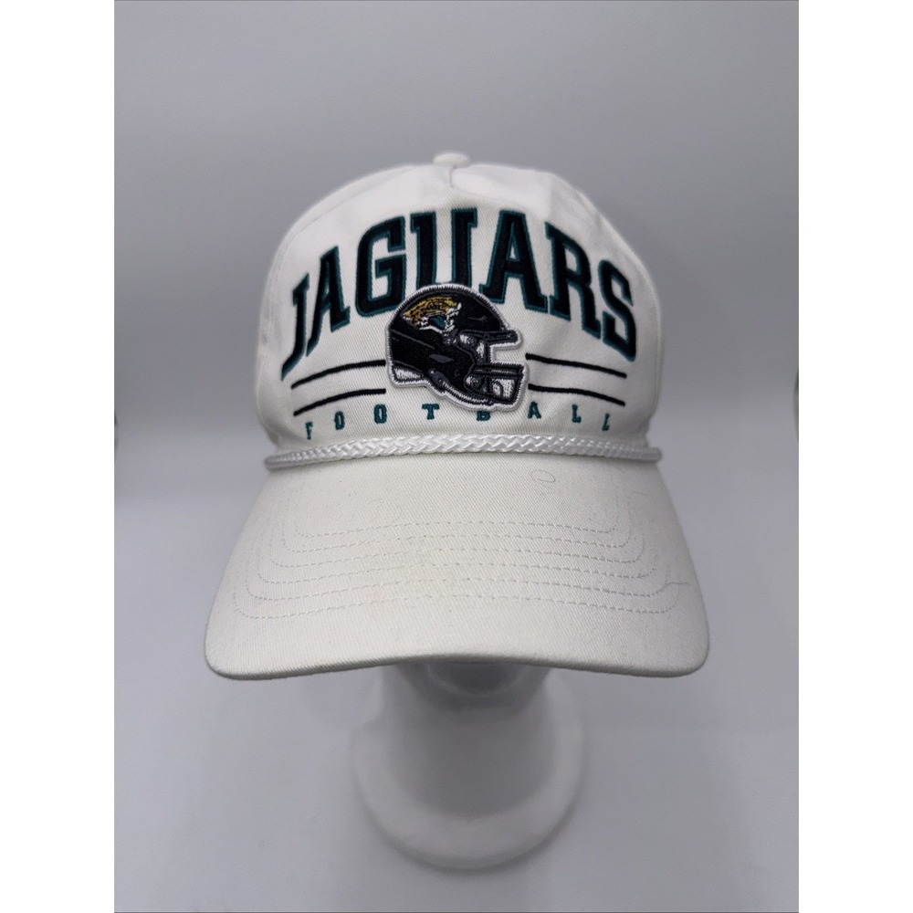 Jacksonville Jaguars Hat Mens White 47 Brand NFL Snapback Cap Cotton Canvas